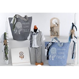 Σετ βάπτισης τσάντα με ονειροπαγίδα ΣΕΤ ΒΑΠΤΙΣΗΣ ΑΓΟΡΙ